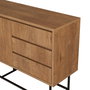 Hanah Home Laxus Takım 20 Juego de Muebles para Sala de Estar Nogal y Negro